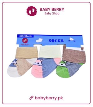 Baby Cotton Sox Imported Quality Pack of 3 pairs