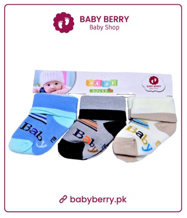 Baby Cotton Sox Imported Quality Pack of 3 pairs