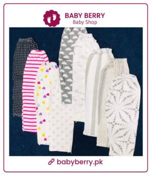 Pack Of 6 Pcs Summer Cotton Blended Pajama For 0 To 2 Years Baby