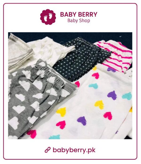 Pack Of 6 Pcs Summer Cotton Blended Pajama For 0 To 2 Years Baby