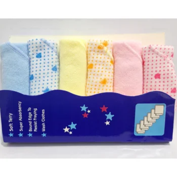 PACK OF 6 New Born Baby face towel