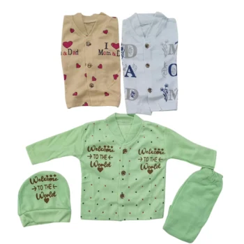 Newborn Summer Cotton Pack of 3 Dresses 1