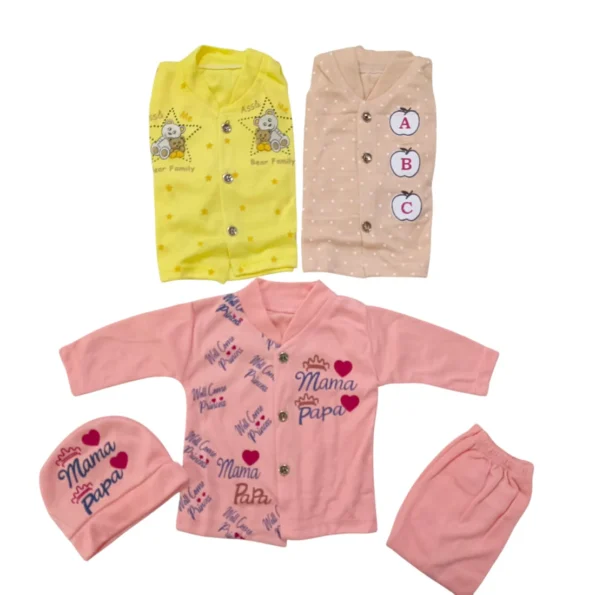 Newborn Summer Cotton Pack of 3 Dresses 6