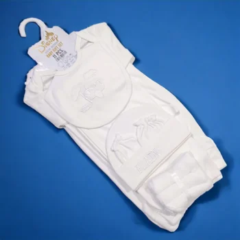 Pure White Newborn Welcome Starter Set 7 Pcs